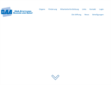 Tablet Screenshot of daa-stiftung.de